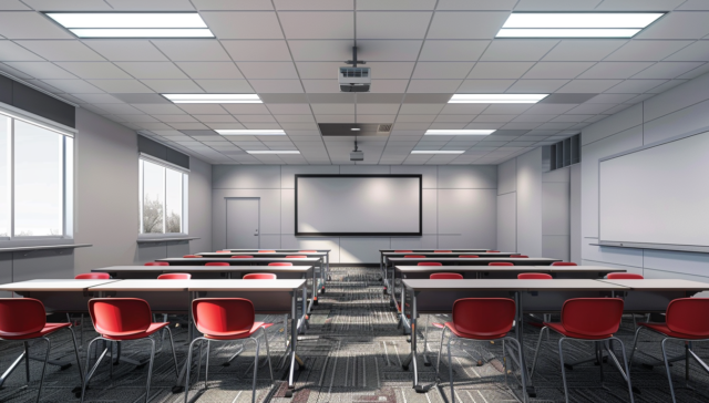 azink86_An_empty_Scandinavian_style_classroom_with_desks_and__cd48356c-a31f-4771-b056-35932adf55e4_0